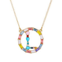Load image into Gallery viewer, Rainbow Initial Pendant