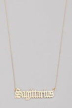 Load image into Gallery viewer, Sagittarius Astrology Gold Necklace