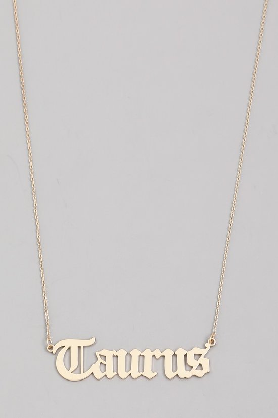 Taurus Astrology Necklace