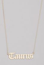Load image into Gallery viewer, Taurus Astrology Necklace