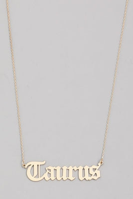 Taurus Astrology Necklace