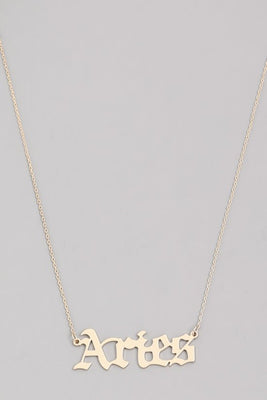 Aries Astrology Necklace