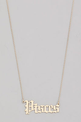 Pisces Astrology Necklace