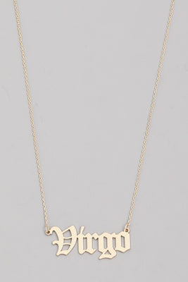 Virgo Astrology Necklace
