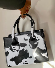 Load image into Gallery viewer, Faux Leather Cow Mini Bag